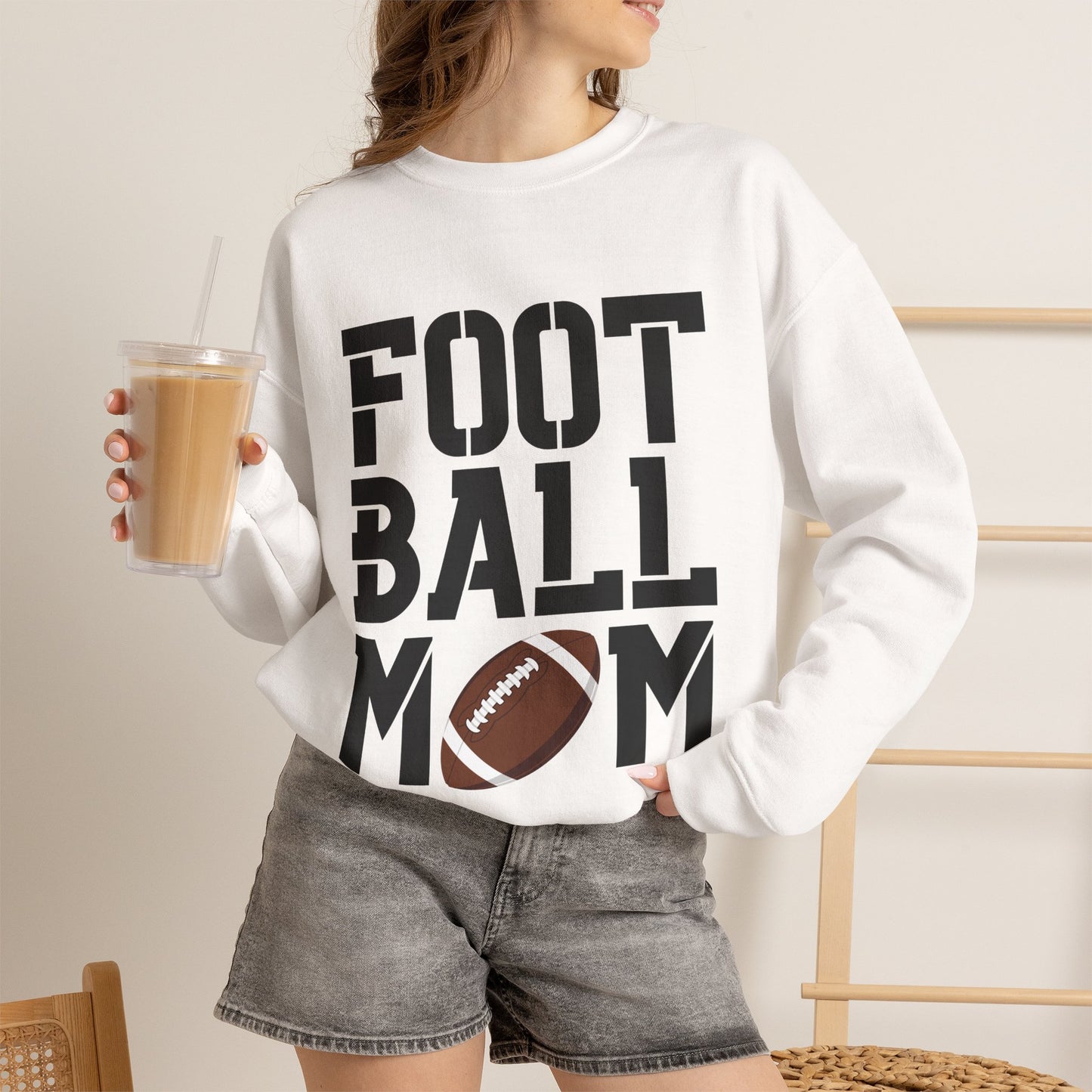 Football Mom Crewneck Sweatshirt