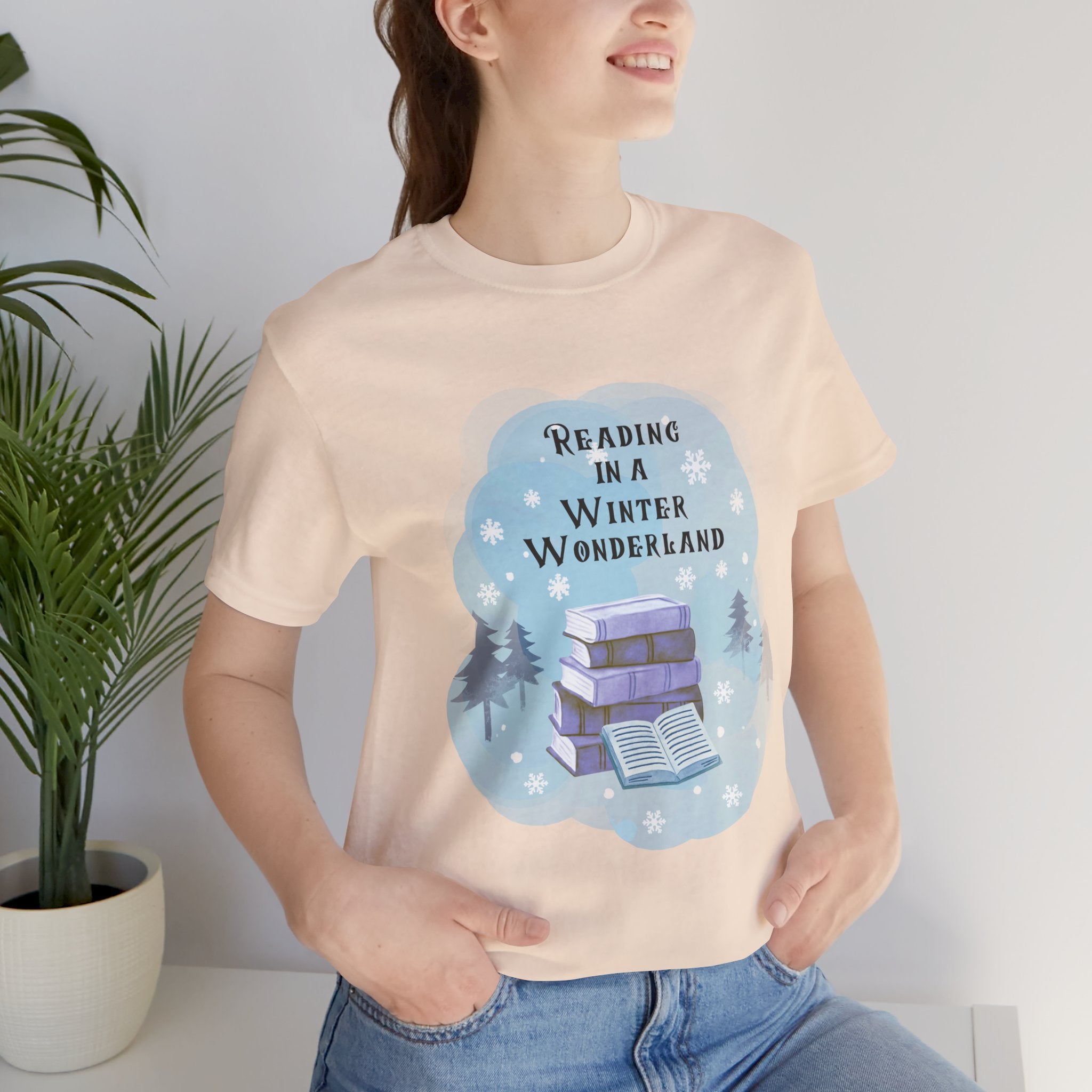 Reading in a Winter Wonderland Short Sleeve Tee