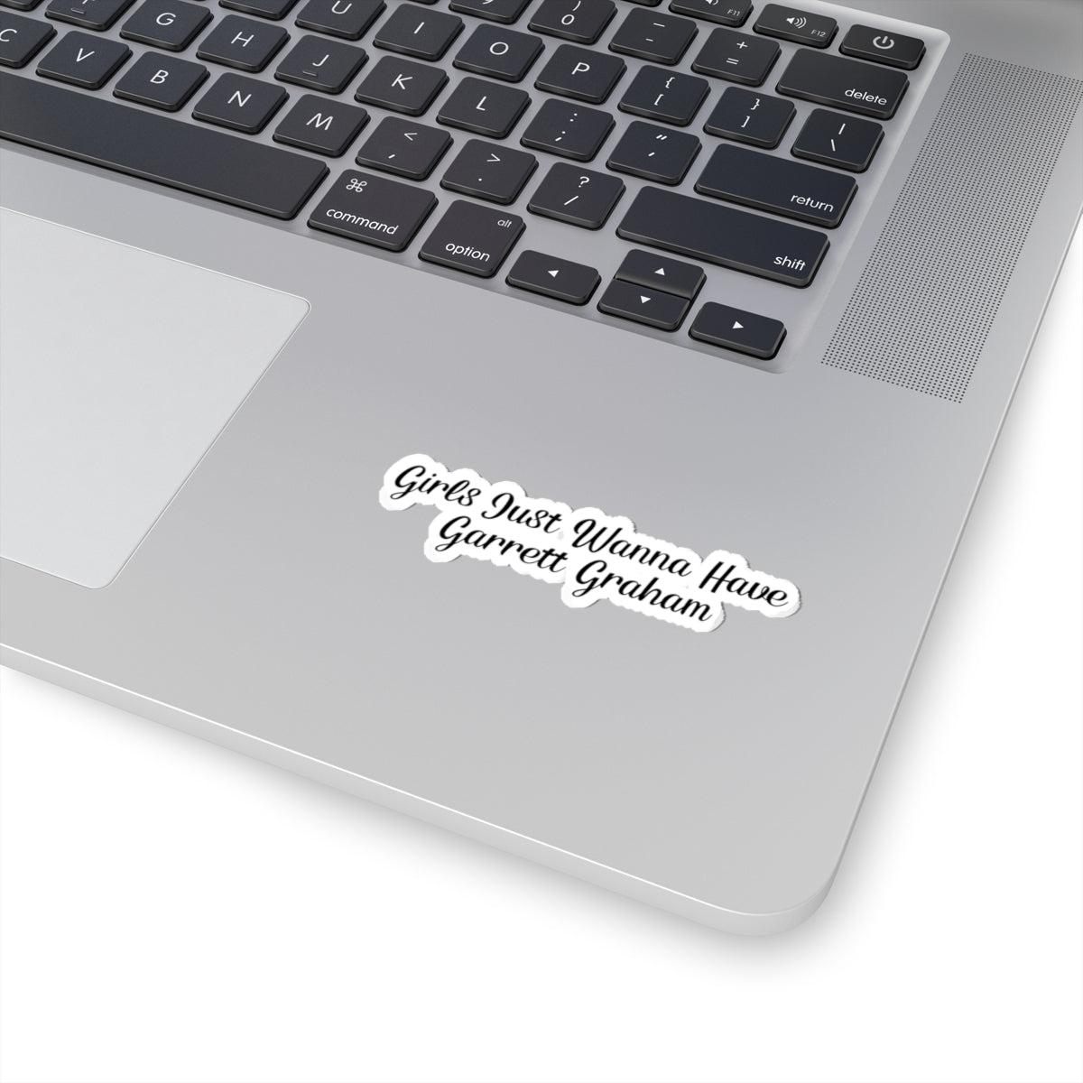 Girls Just Wanna Have Garrett Graham - Hockey Romance Inspired Script Kiss-Cut Sticker