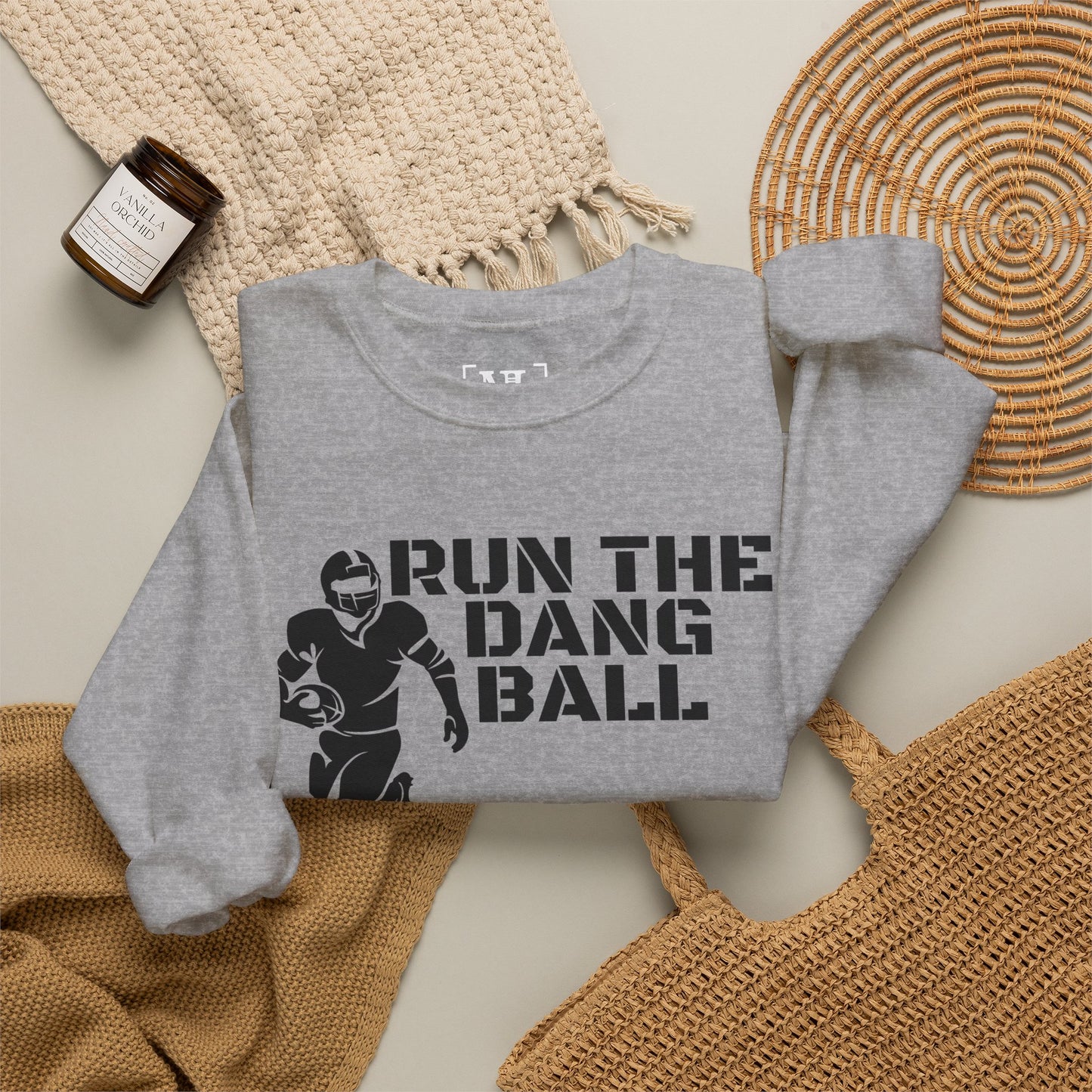 Football 'Run the Dang Ball' Crewneck Sweatshirt
