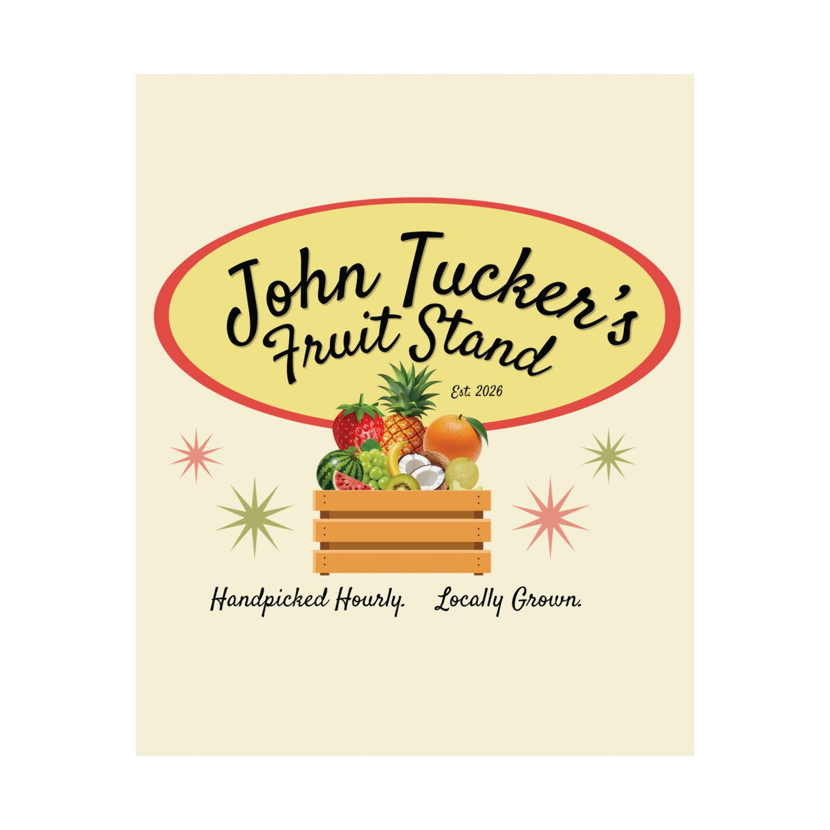 John Tucker's Fruit Stand - Hockey Romance Inspired Wall Art
