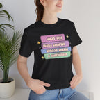 Book Lover Tee — "Just One More Chapter Unless There’s A Cliffhanger" Pastel Graphic