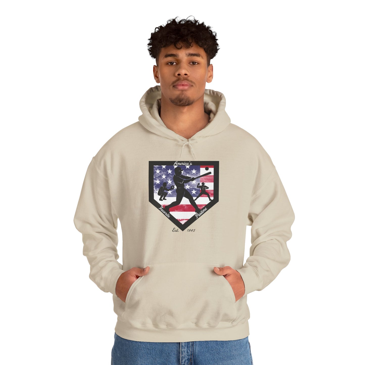 Baseball Home Plate Hoodie – America's Favorite Pastime Design
