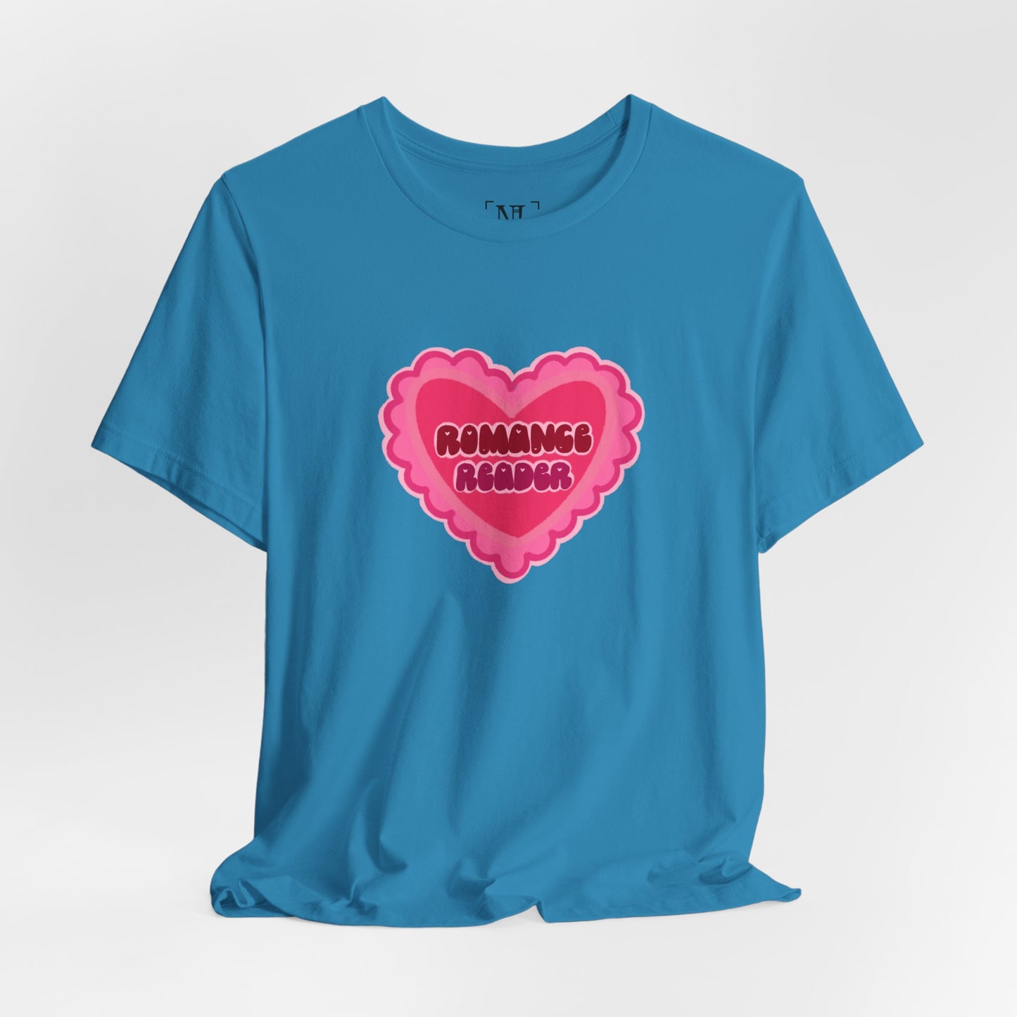 Romance Reader Heart Logo — Bookish Tee