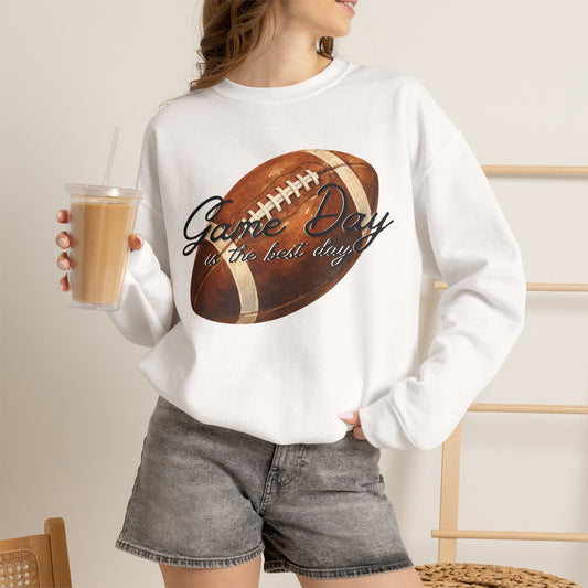 Game Day Is The Best Day Football Crewneck Sweatshirt