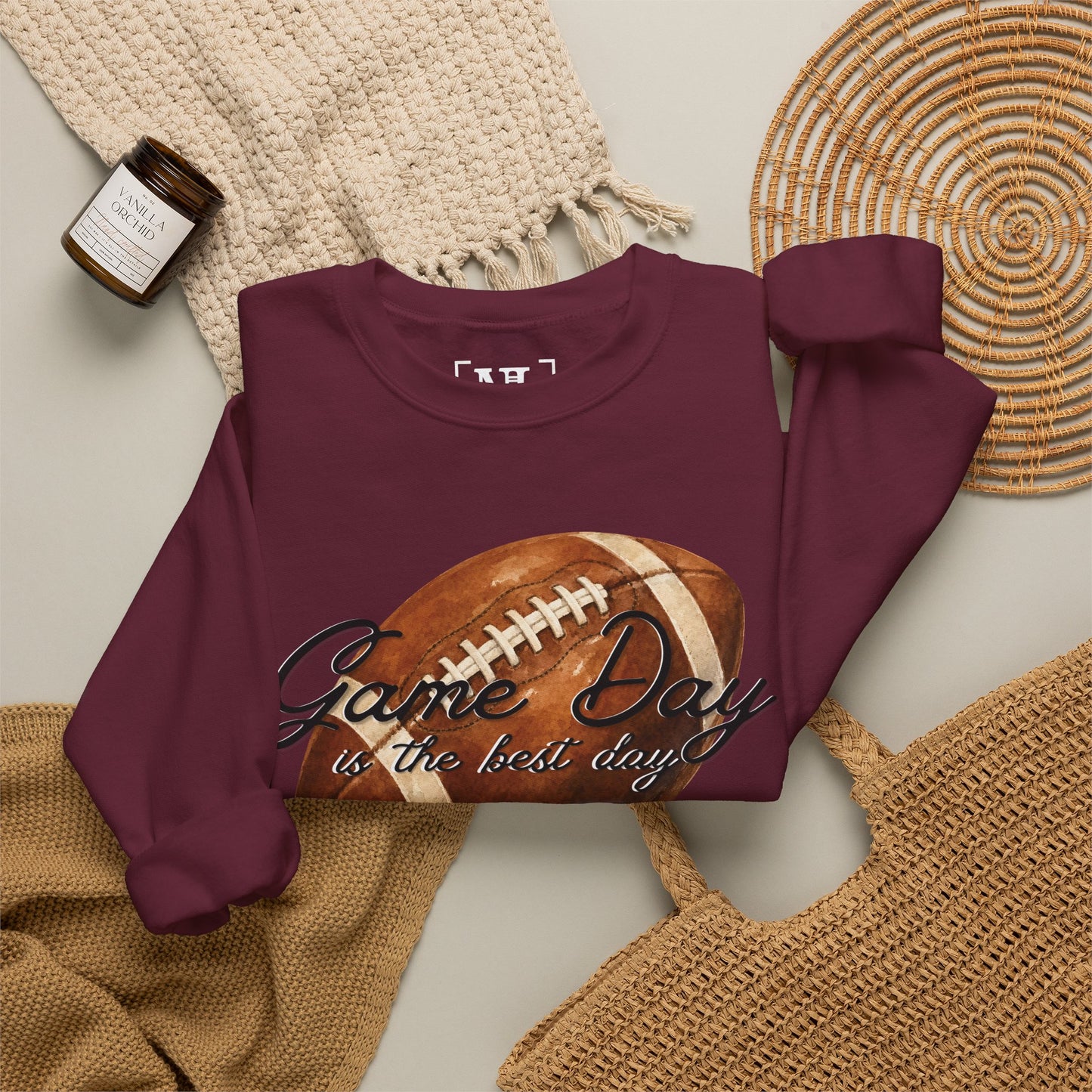 Game Day Is The Best Day Football Crewneck Sweatshirt