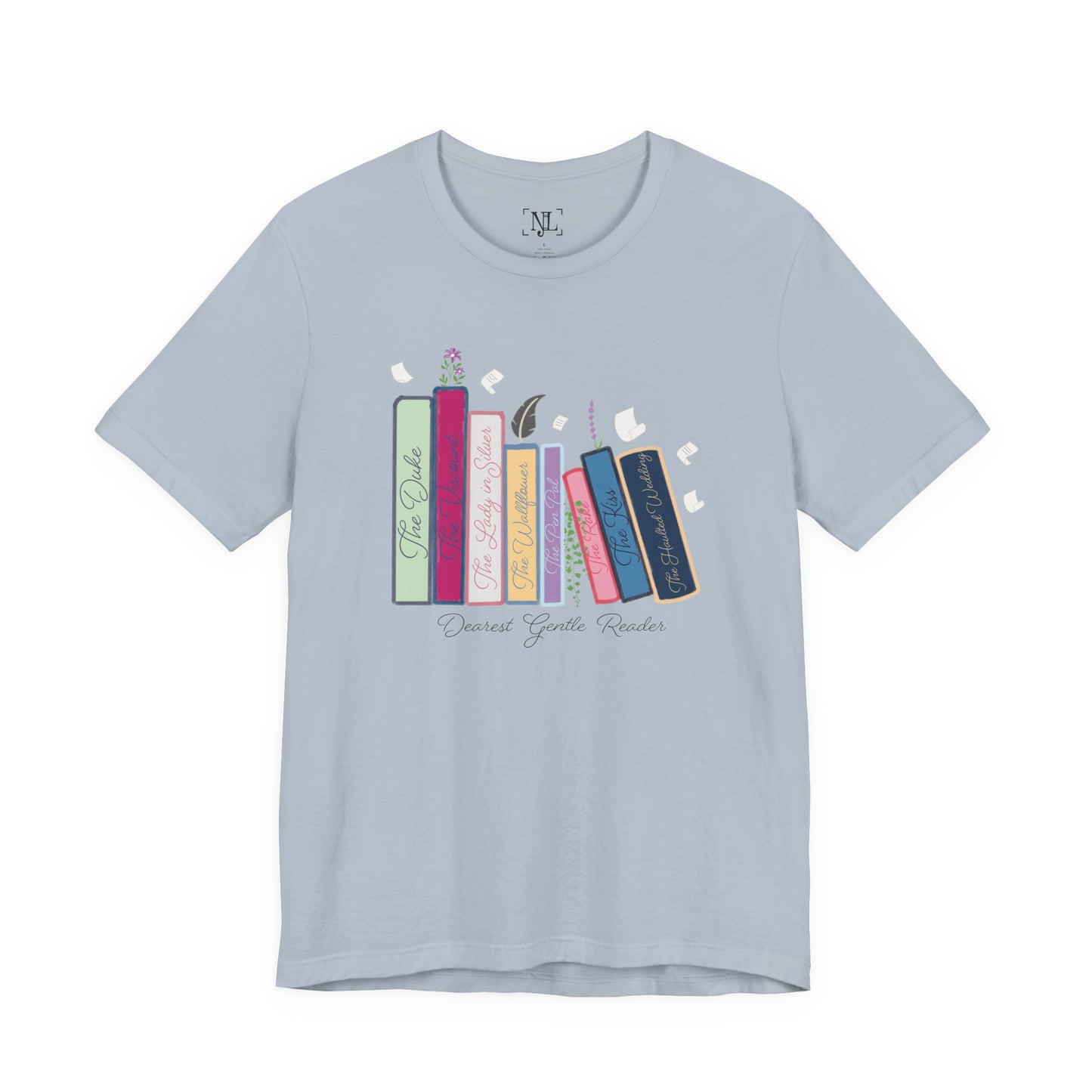 Dearest Gentle Reader Book Stack - Regency Romance Inspired Tee