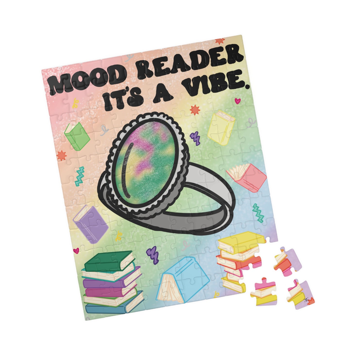Mood Reader It's a Vibe - Bookish Jigsaw Puzzle (without Genres)