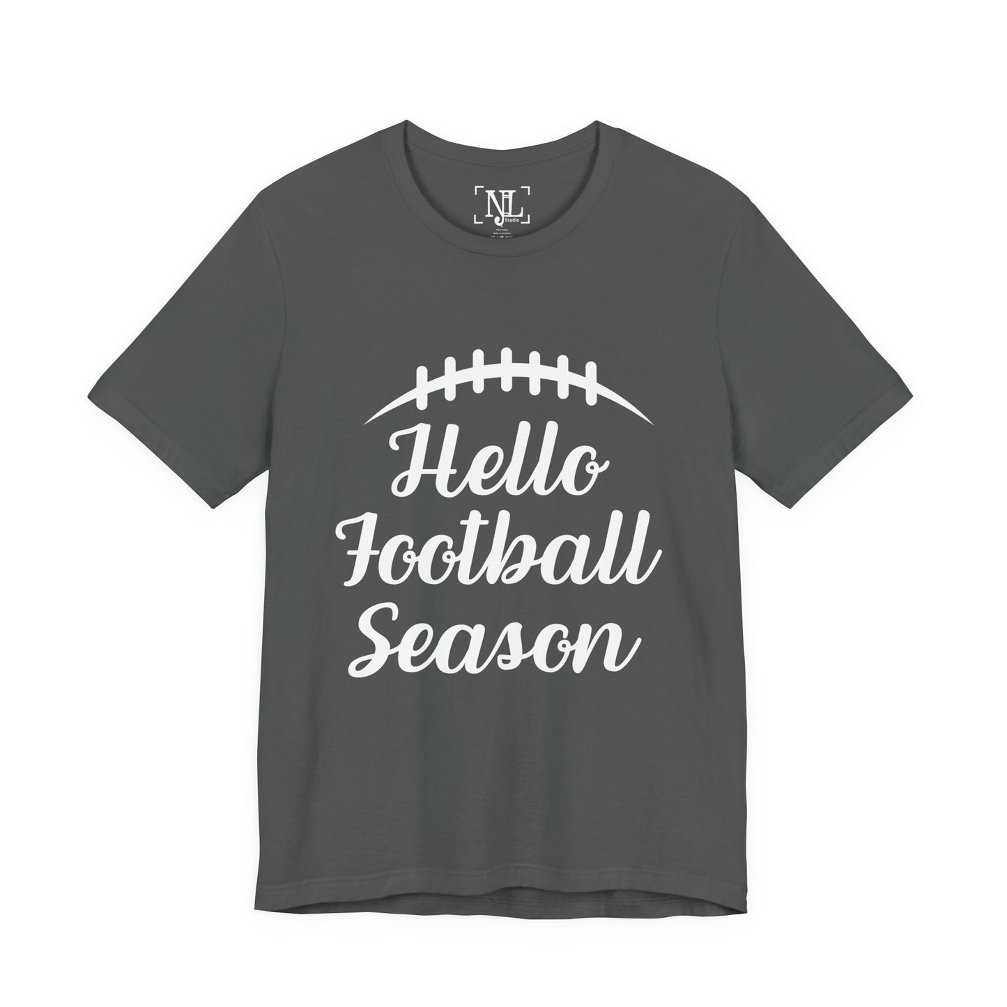 Hello Football Season - Graphic Tee (White Text)