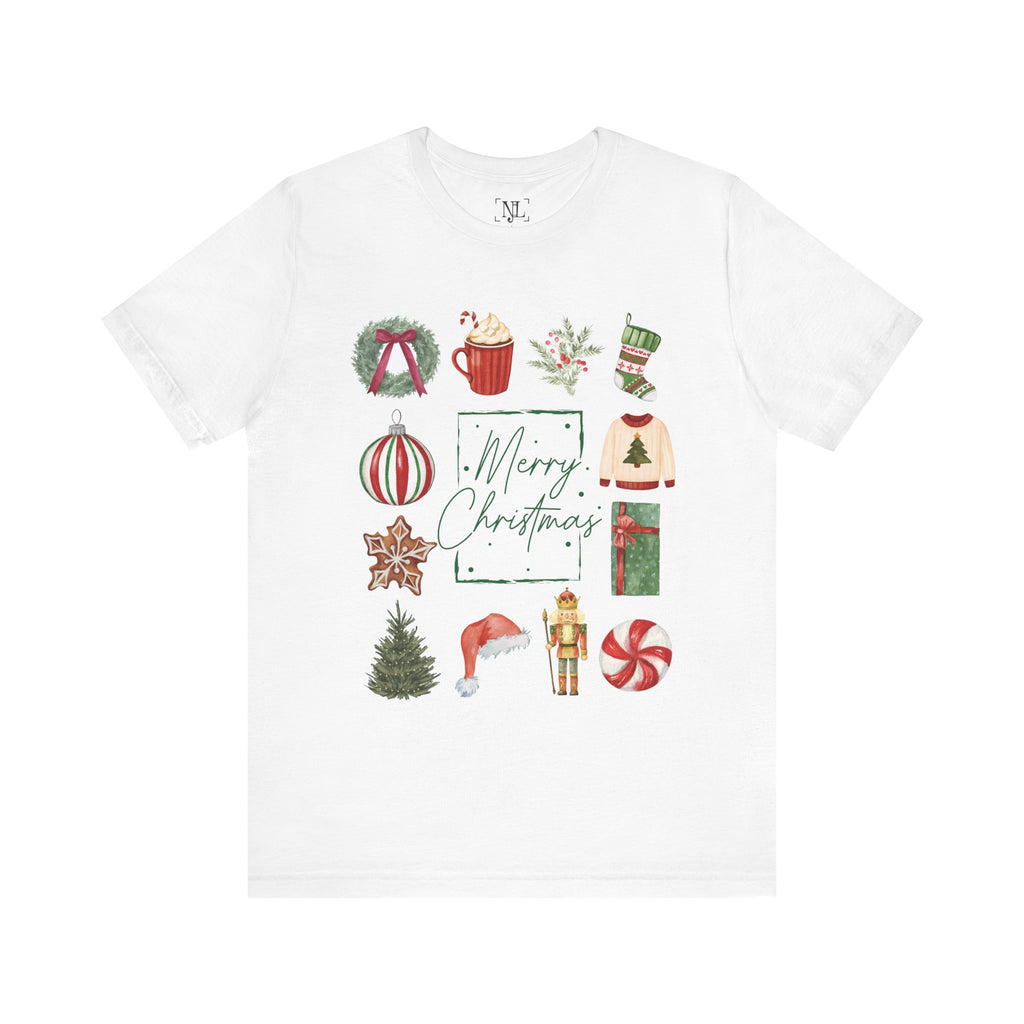 Vintage Merry Christmas - Short Sleeve Tee